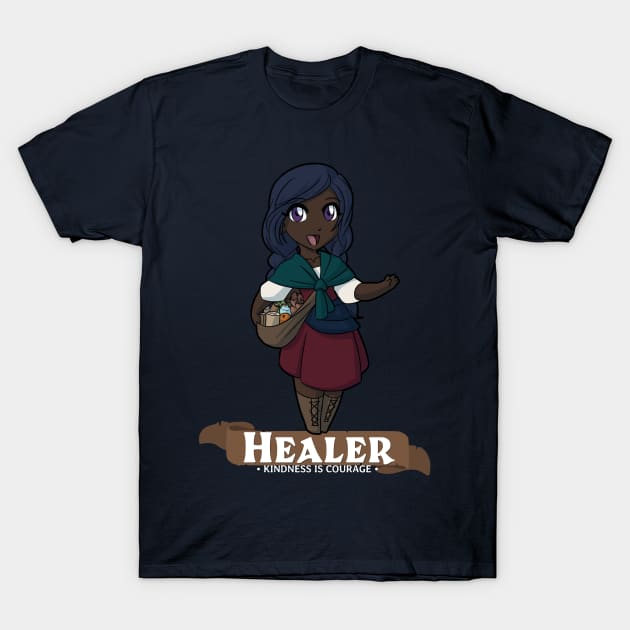 Healer: Kindness is Courage T-Shirt by Fox Lee